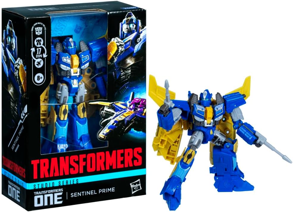 Transformers Toys Studio Series Voyager Class One Sentinel Prime 6.5-inch Converting Action Figure, Robot Toys, 8+