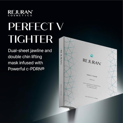 REJURAN Perfect V Tighter Dual-Sheet Mask, c-PDRN® Lifting, 4 Count