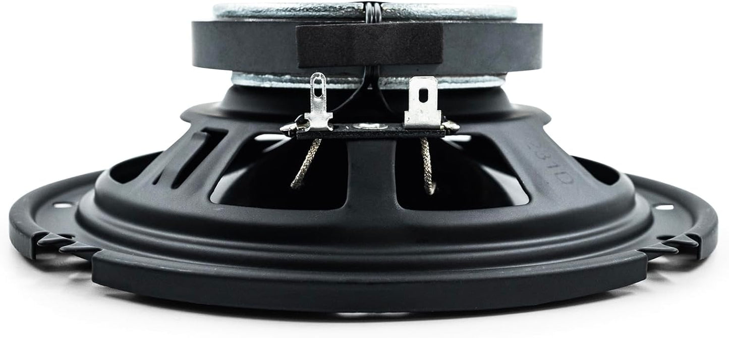 Kenwood KFC-1666R Road Series Karooiers (Paar) - 6.5" 2-rigting Kar Koaksiale Luidsprekers, 300W, 4-Ohm Impedansie, Lapwoofer & Gebalanseerde Koepeltweeter, Swaar Diens Magneet Ontwerp