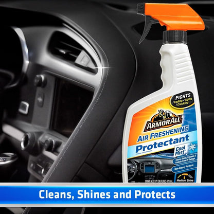 Armor All Motorlugversuiger en Skoonmaker - Reukverwyderaar en Beskermer vir Motors & Vragmotors, Koel Mis (473 ml) Spuitbottels