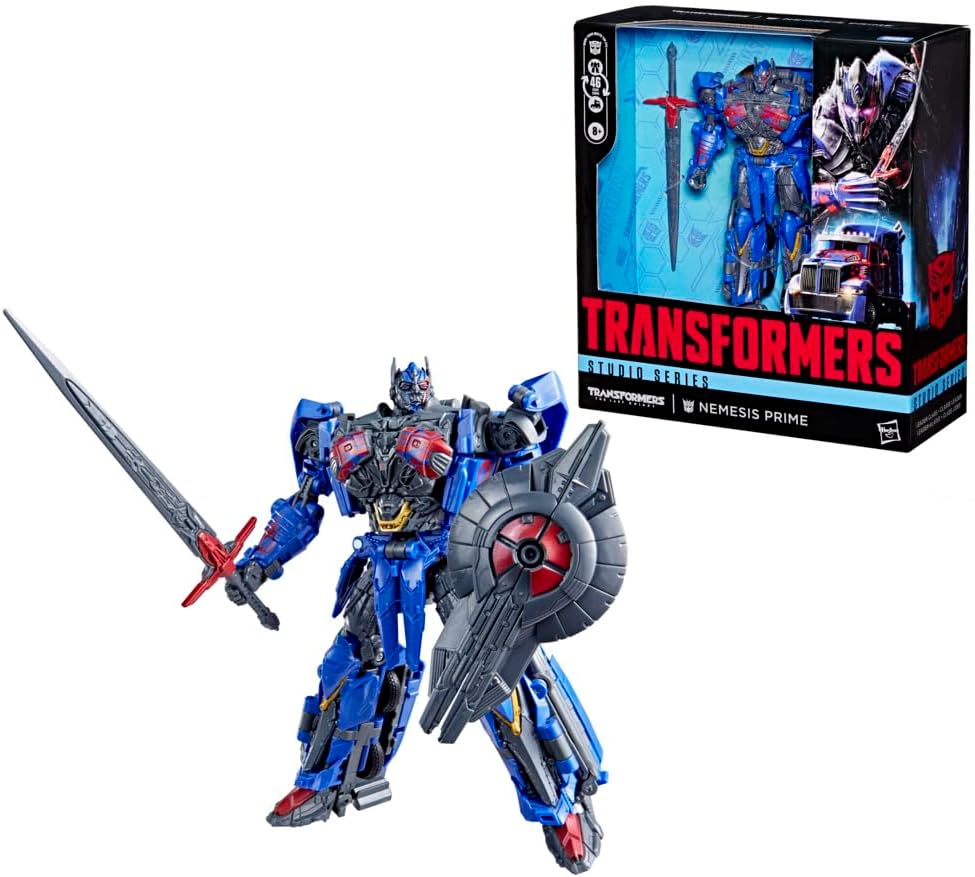 Transformers Studio Series The Last Knight Nemesis Prime, Leader Class 8.5-Inch Converting Action Figure, Robot Toys (Ages 8+)