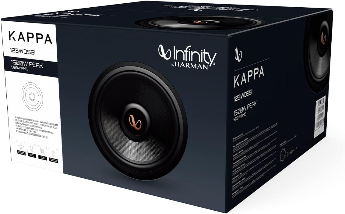 Infinity KAPPA 123WDSSI 12 inches (300mm) high-Performance car Audio subwoofer