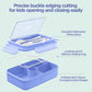 Bento Lunch Box for Kids - Leakproof Bento Boxes w/ 4 Compartments - Reusable On-the-Go Meal - Macaron