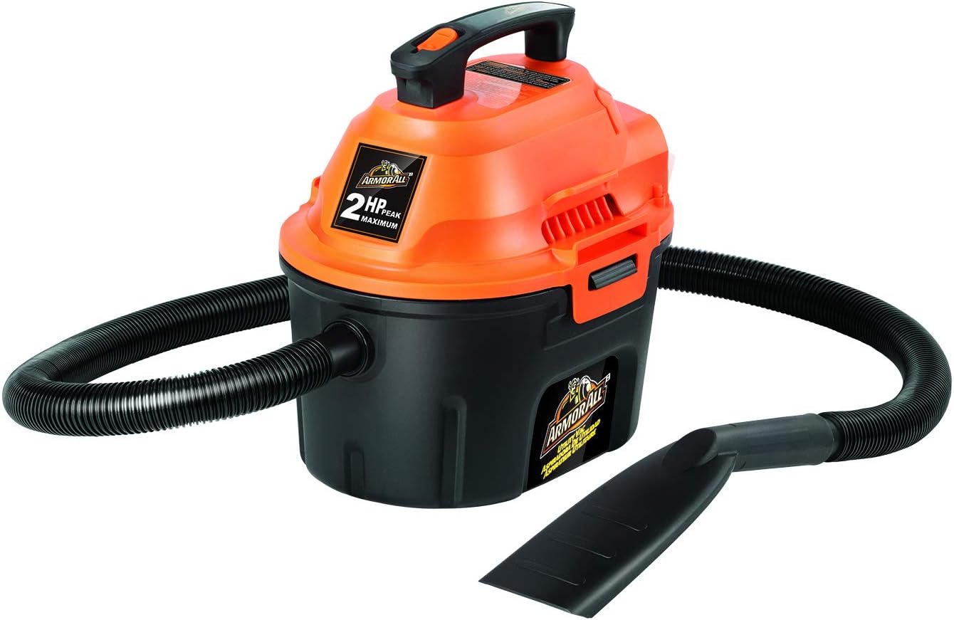 Armor All AA255 2.5 Gallon 2 Pieke PK Nat/Droë Nutswerkswinkelstofsuier - Oranje