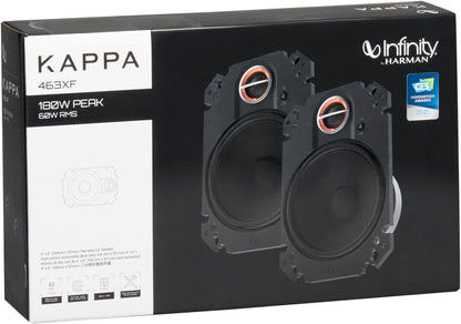 Infinity Kappa Series 4x6 Inches  (104mm x 157mm) 2-Way Car Speaker - (Pair)