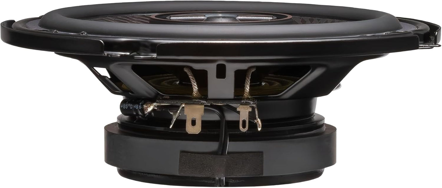 Kenwood KFC-653 6-1/2" 2-rigting Konsertreeksmotorluidsprekers – 320W Piekrag, Polipropileenwooferkeël, Gebalanseerde Domediskuither, Akustiese Klankharmoniseerder