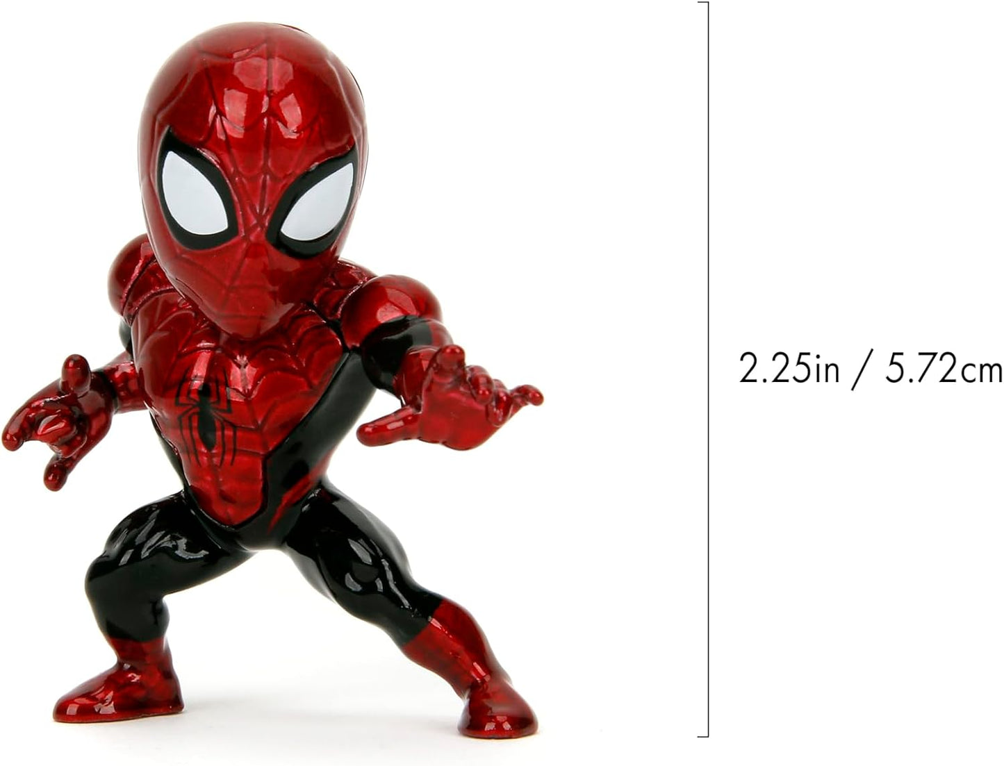 New Spider-Man 4-Pack – Collectible 2.5” Metal Figures – Spider-Man, Green Goblin, Toxin, Venom – Classic Marvel Heroes,