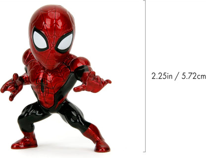 New Spider-Man 4-Pack – Collectible 2.5” Metal Figures – Spider-Man, Green Goblin, Toxin, Venom – Classic Marvel Heroes,