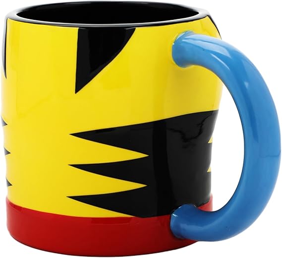 X-Men Wolverine Costume 16 Oz Yellow Ceramic Mug
