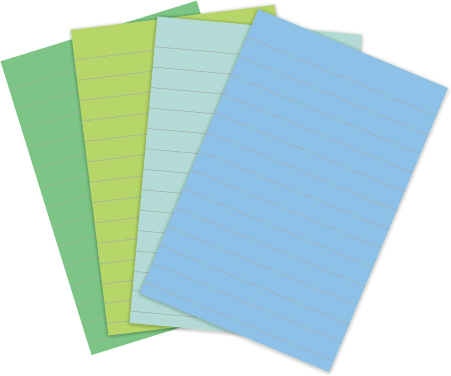 Post-it Sticky Notes, 2X The Sticking Power, 4x6 Inches - 4 Pads, 45 Sheets/Pad, Oasis Collection - (Pack of 2)