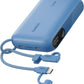 Portable Charger Slim 10,000mAh USB-C Power Bank - (Blue)