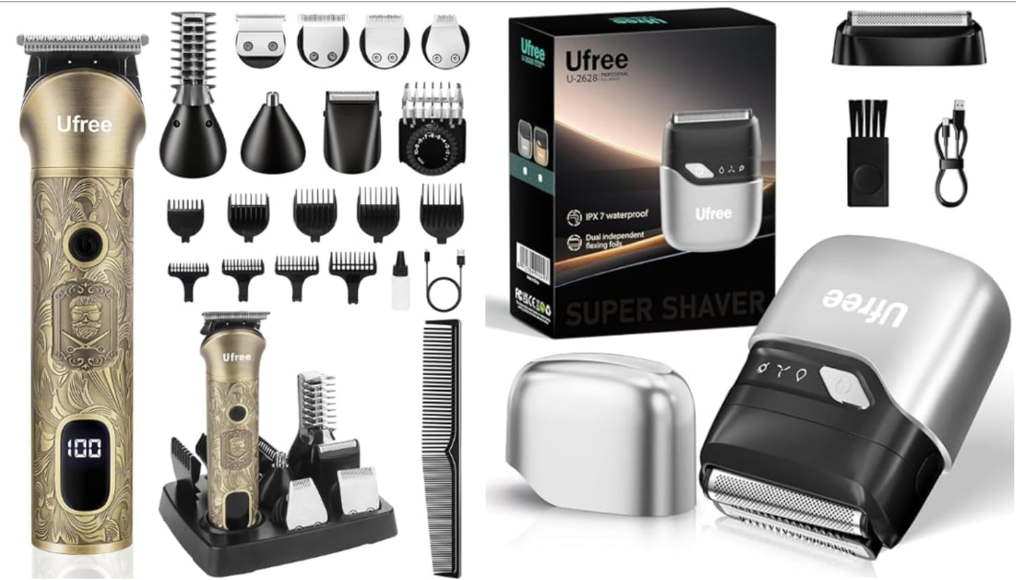 Beard Trimmer and Foil Shaver Set