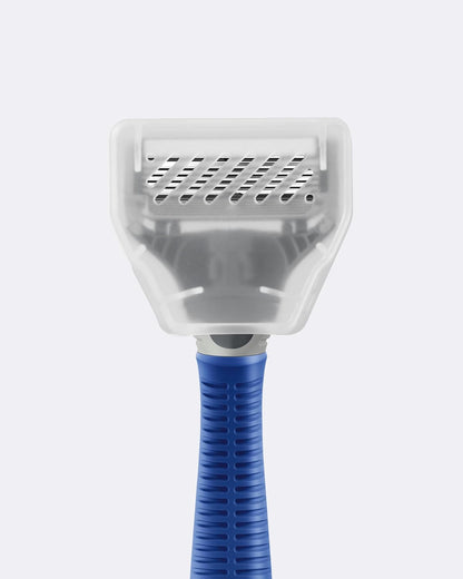 Razor Handle and Blade Cartridge- German Engineered Blades (Indigo Blue)