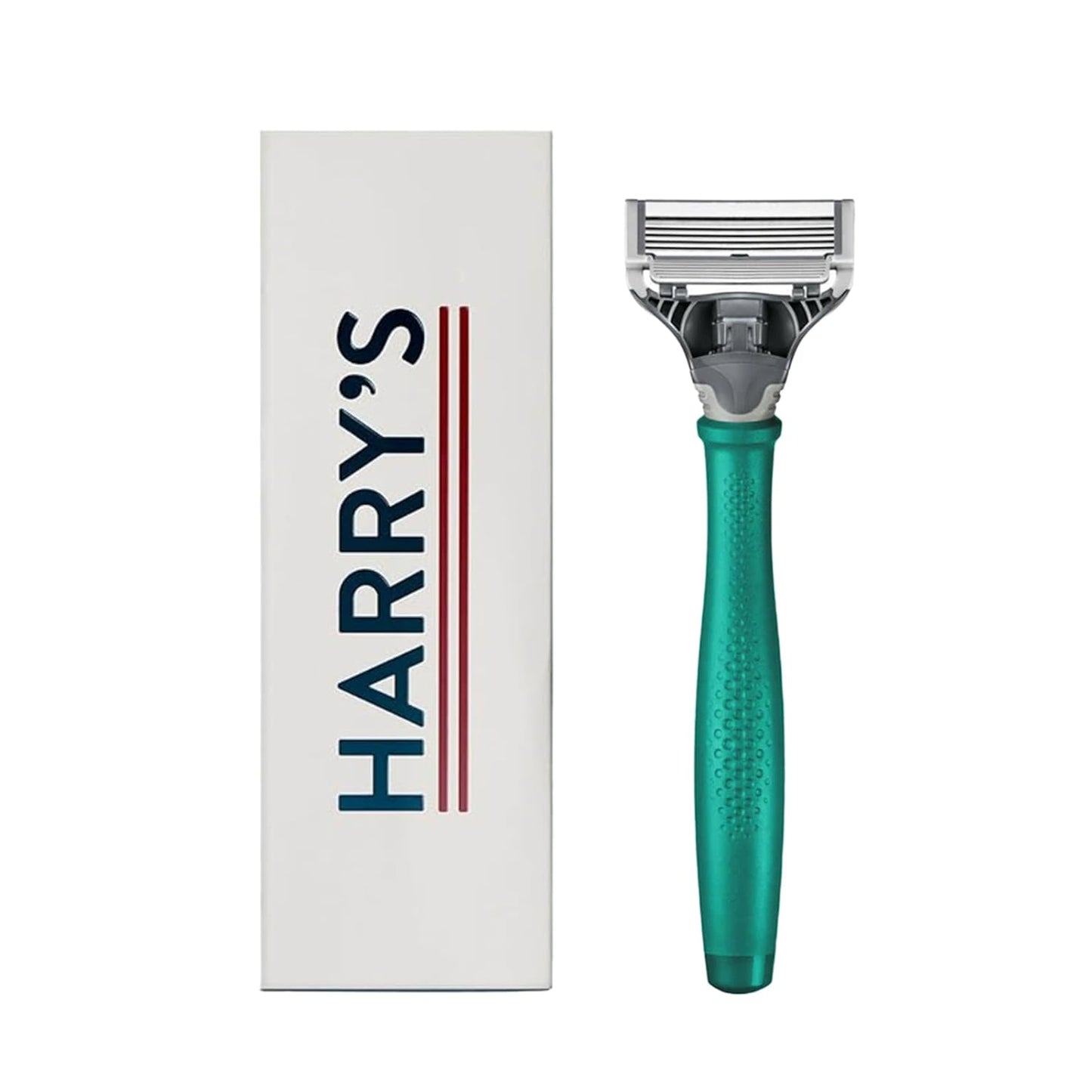 Razor Handle and Blade Cartridge- German Engineered Blades (Tropical Green)