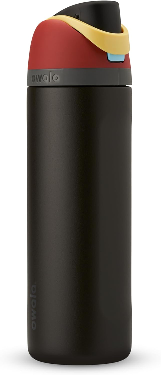 Marvel Potter FreeSip Insulated Stainless Steel Water Bottle with Straw for Sports and Travel, BPA-Free Sports Water Bottle, 24 oz, Thor
