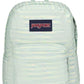JanSport SuperBreak One Backpacks - Durable, Lightweight Bag with 1 Main Compartment, Front Utility Pocket with Built-in Organizer - Premium Backpack - 70S Space Dye Fresh Mint