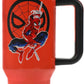 Insulated Stainless Steel Tumbler w/ Reusable Straw & Leak-Proof Lid Easy Carry Handle 40oz (Spiderman)