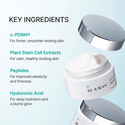 REJURAN Advanced Face & Neck Firming Cream, c-PDRN®, 1.69 fl oz