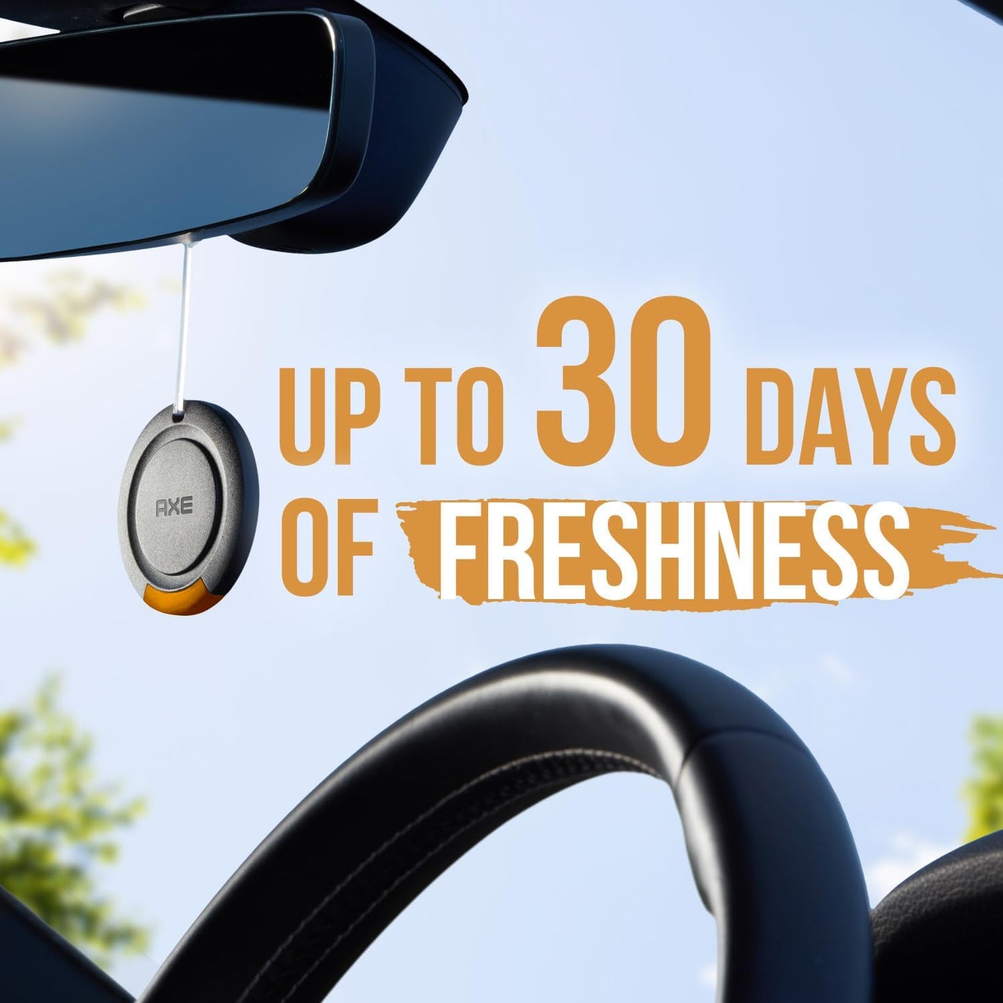 AXE 3D Hanging Gel Car Air Freshener (Dark Temptation Scent ) Pack of 3