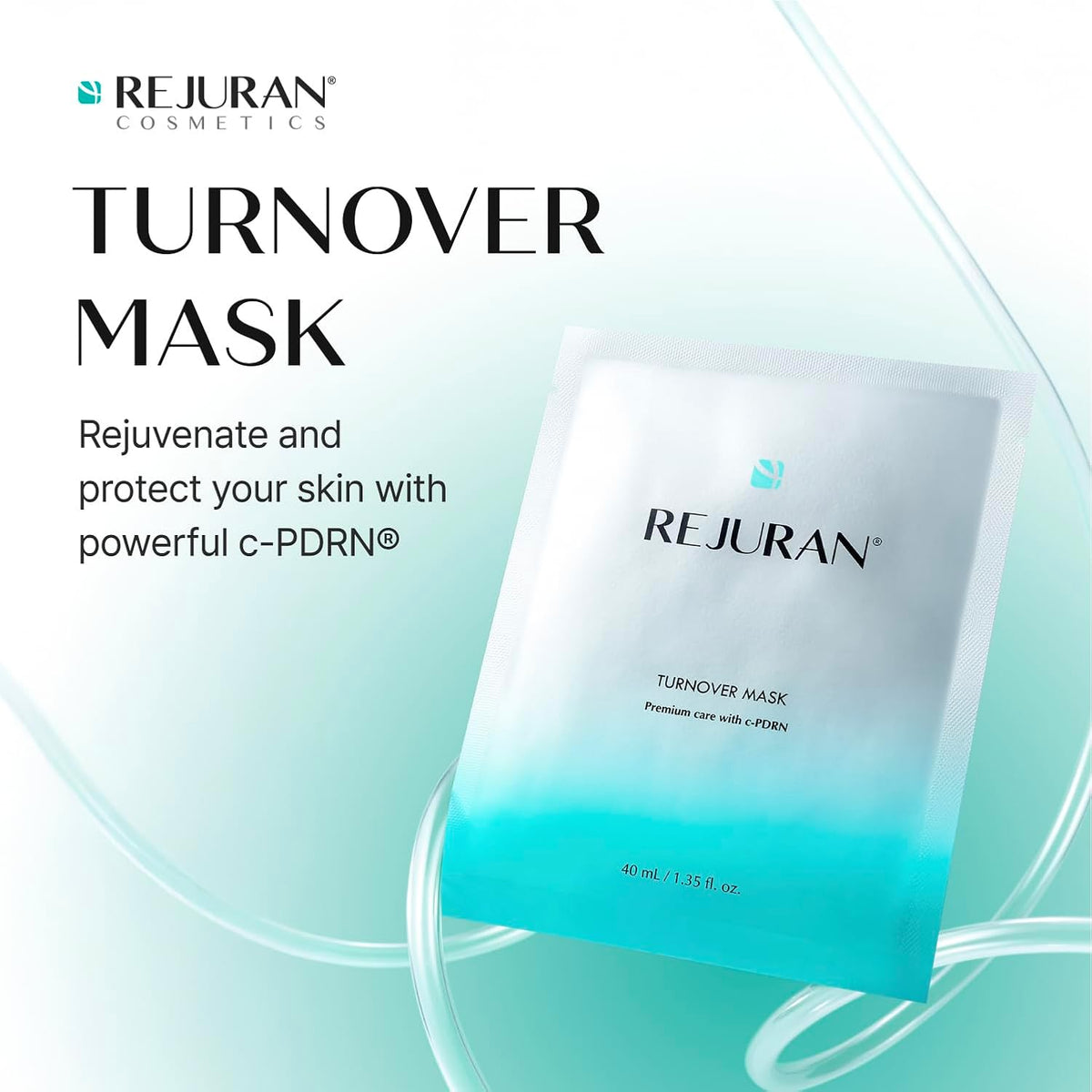 REJURAN Turnover Mask, c-PDRN® Face Mask, 5ea x 1.35 fl oz