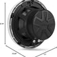 Infinity 6.5" 2-Way 225W Water Resistant Coaxial Marine Boat Car Audio Stereo Speakers