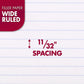 Mead Loose Leaf Paper, Wide Ruled Filler Notebook Paper, Reinforced, 8" x 10-1/2", 100 Sheets, Fits 3-Ring Binder (Pack of 2)