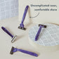 Men's Disposable Razors, 3-Blade Razors with Lubricating Strip and Pivoting Head (4 Count)