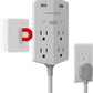 Monster Power Shield XL Surge Protector with Outlet Extender, Multiple Plug Outlet with 4 AC Outlets and 2 USB-A Ports, Reliable Wall Outlet with USB Ports
