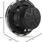 Infinity INF622MLT 622MLT Marine Boat 6.5 inches RGB LED Coaxial Speakers - Titanium