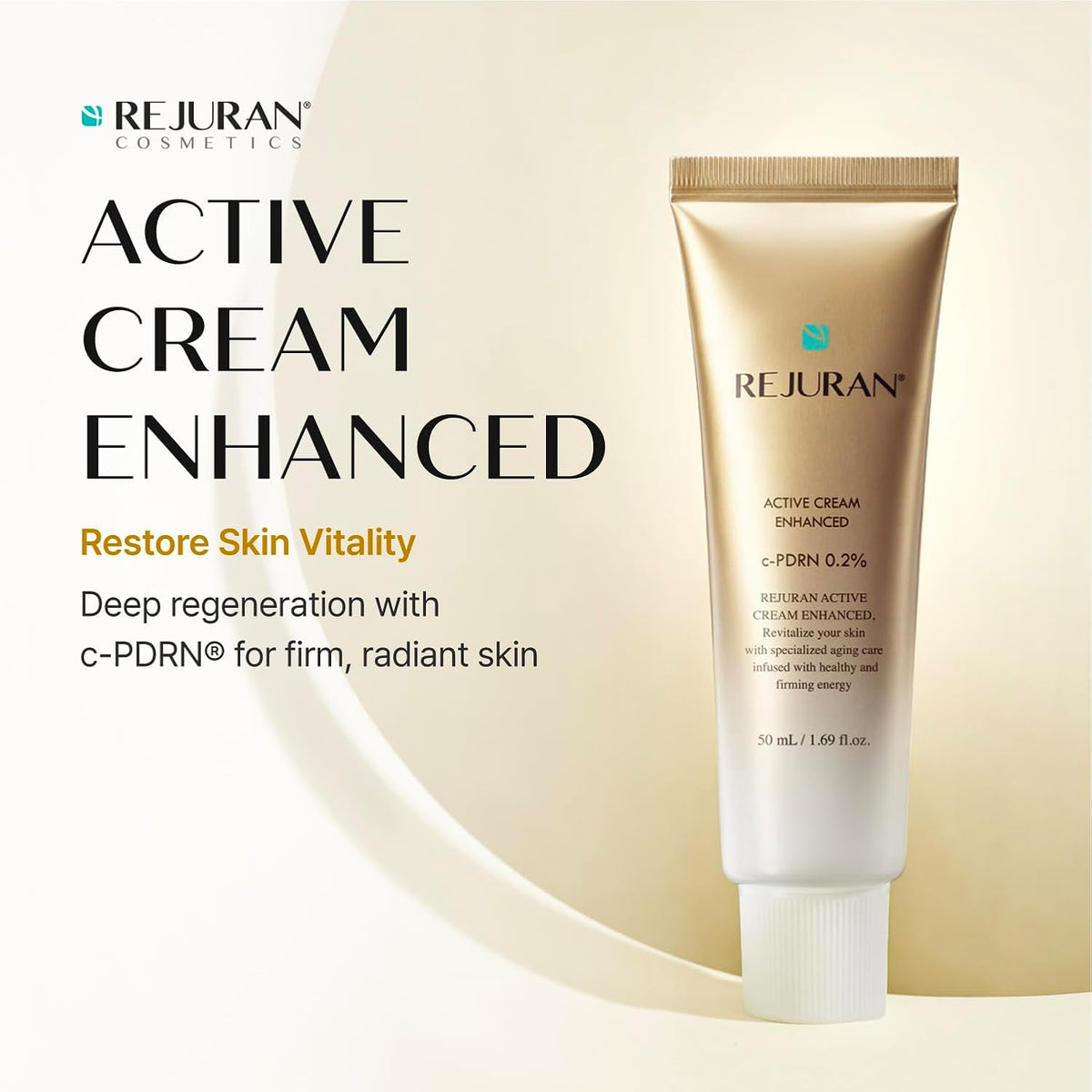 REJURAN Active Cream Enhanced, DOT™ c-PDRN® Firming Moisturizer, 1.69 fl oz