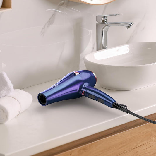 CONFU Haardroër, Professionele Ioniese Salon Haardroër met Diffuser vir Vroue en Mans, 5X Vinnige Droog, Kragtige en Stil Haardroër vir Vinnige & Maklike Stilering (1875 Watt)