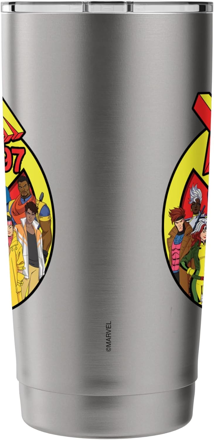 Marvel Studios X-Men '97 Animated Series Team and Title Logo Stainless Steel Insulated Tumbler