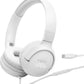 JBL Tune 520C - USB-C Wired on-Ear Headphones with Hi-Res Audio Support, Pure Bass Sound, Comfort fit, USB-C connectivity, 3-Button Remote with Microphone and EQ presets Control (White)