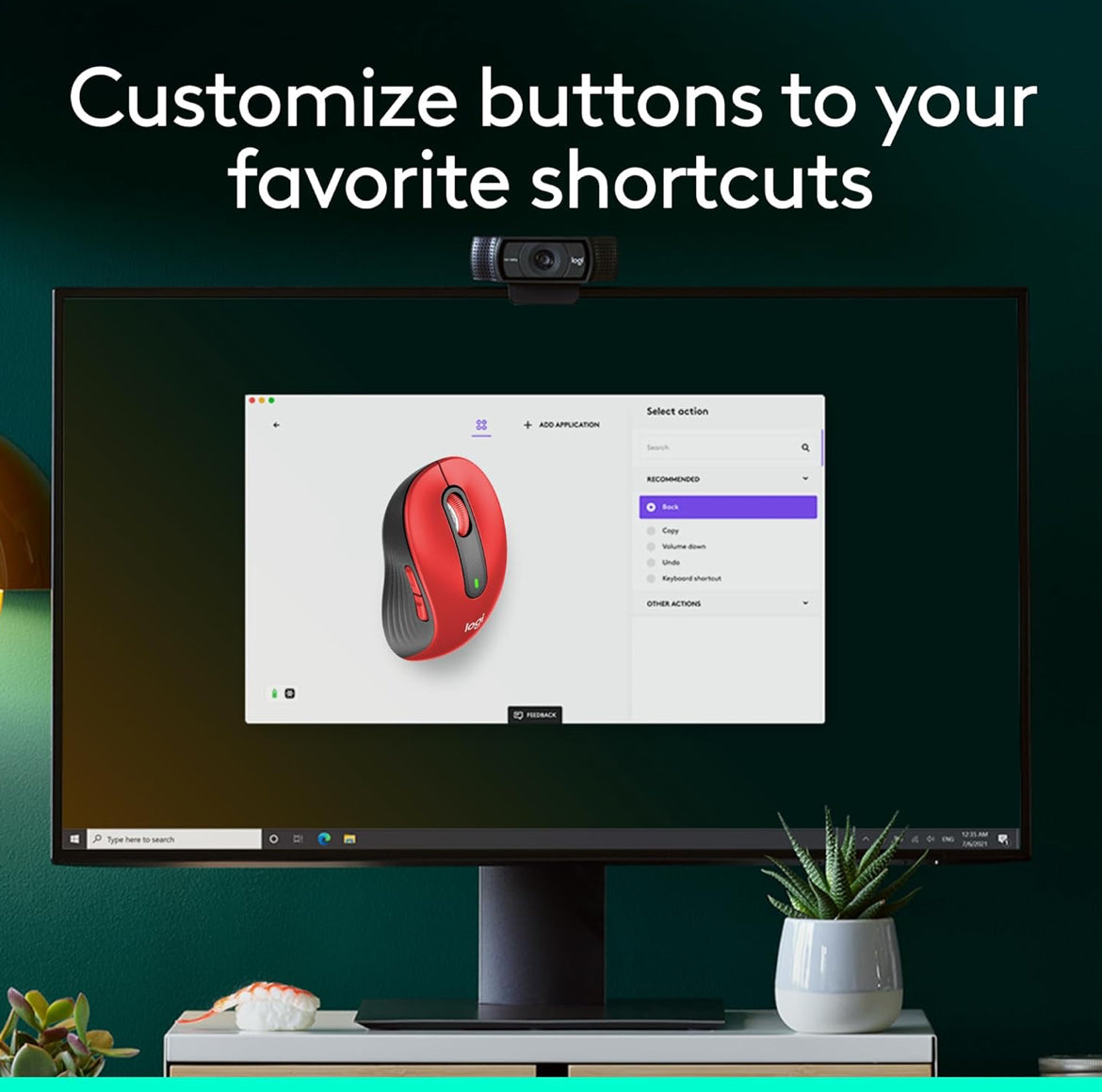 Logitech Wireless Muis Signature M650 L Volgrootte - Groot Hande, Stil Klieks, Aanpasbare Knoppies, Bluetooth, rekenaar/Mac/Chromebook - Klassieke Rooi, Regshandig, Groot