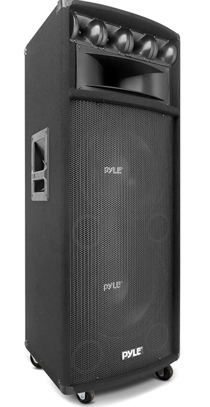 Draagbare PA-luidsprekerstelsel - 1600 Watt Buite-stereo met Dubbele 12" Woofers, 3.4" Piezo-tweeters, 5"x12" Superhoring-middeltoon, Oorkruisnetwerk