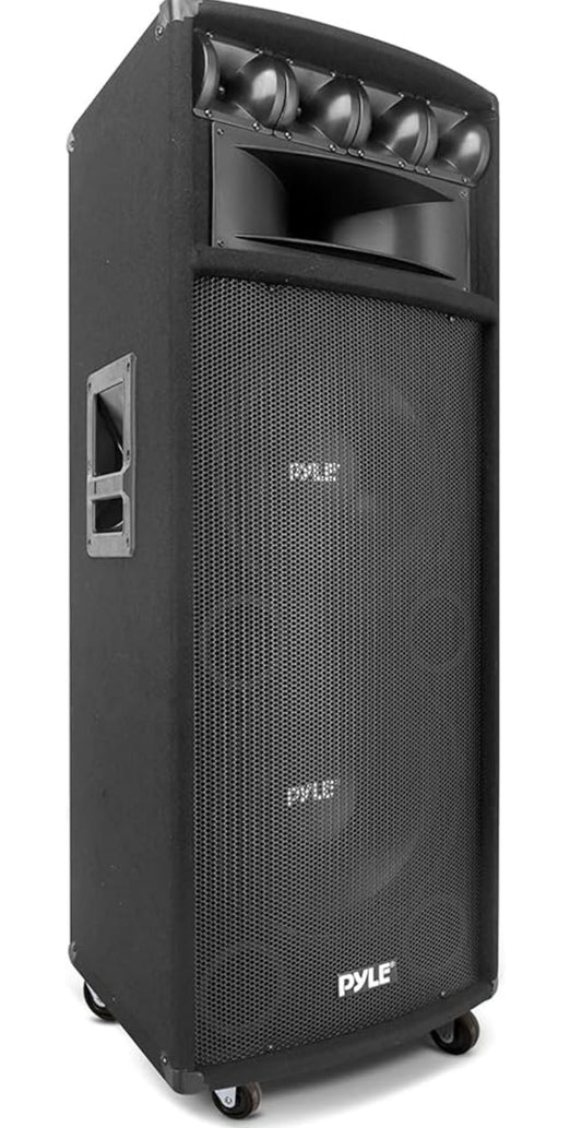 Draagbare PA-luidsprekerstelsel - 1600 Watt Buite-stereo met Dubbele 12" Woofers, 3.4" Piezo-tweeters, 5"x12" Superhoring-middeltoon, Oorkruisnetwerk
