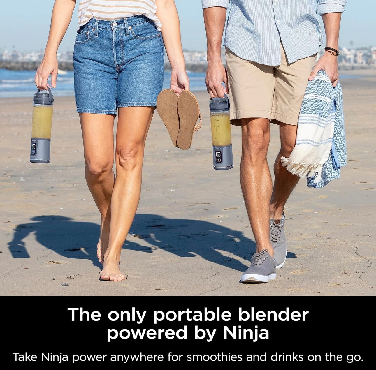 Ninja BC151NV Blast Portable Blender, Cordless, 18oz. Vessel, Personal Blender-for Shakes & Smoothies- Dishwasher Safe Parts -Blue