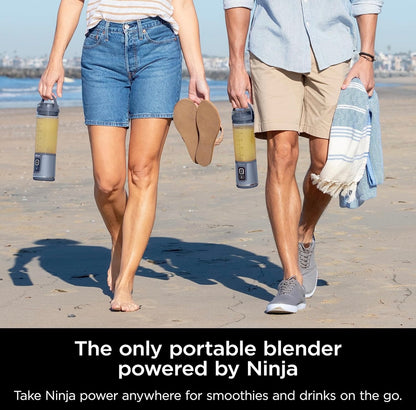 Ninja BC151NV Blast Draagbare Versapper, Koordloos, 532ml-houer, Persoonlike Versapper-vir Skommelkelkies & Smoothies- Skottelgoedwasser-veilige Onderdele -Blou