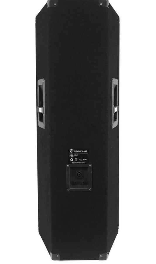 Rockville RSG12.2 Dubbele 12” 2000 Watt 3-Rigting 4-Ohm Passiewe DJ/Pro Oudio PA Luidspreker