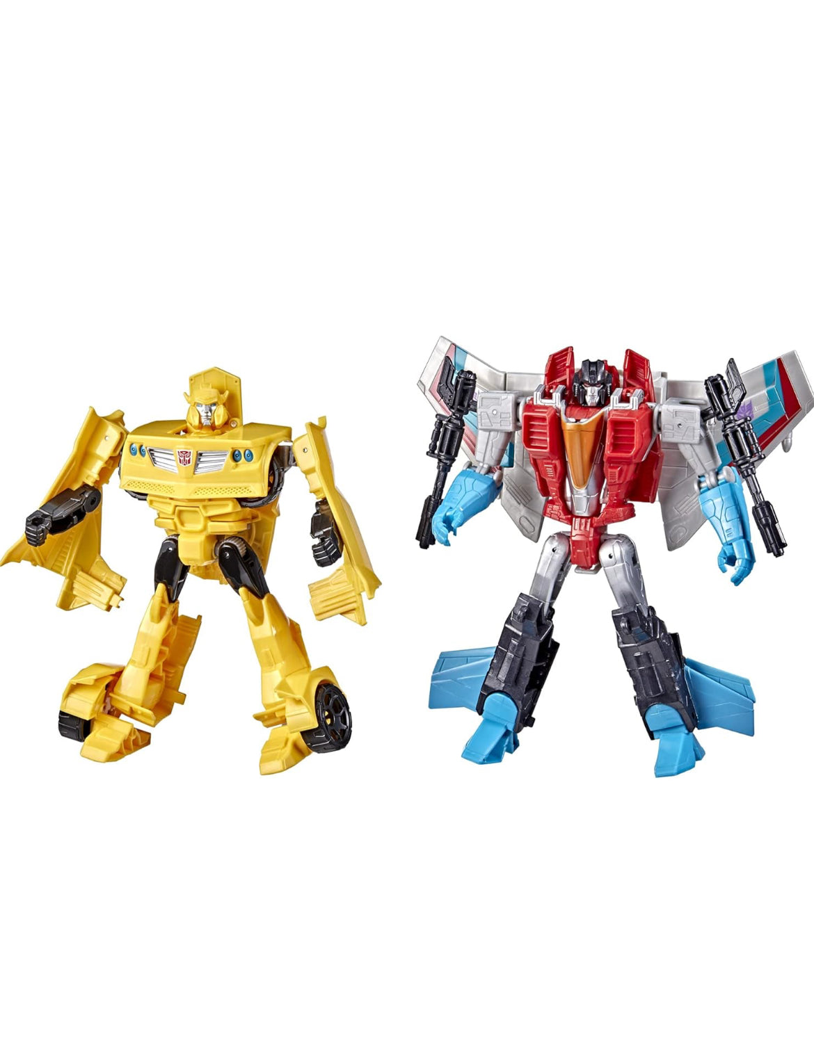 Transformers Toys Heroes and Villains Bumblebee and Starscream 2-Pack Action Figures - for Kids Ages 6 and Up, 7-inch (Amazon Exclusive)