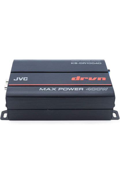 JVC KS-DR1004D 400 Watt 4-kanaal oorbrugbare versterker vir motor en mariene en RZR/ATV/UTV/wa-motorsport