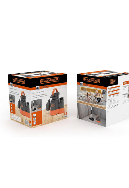 Black+Decker 1/3 PK Dompelbare Opgaarpomp, Pomp tot 2500 GPH