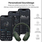 HT3 Hybrid Noise Cancelling Headphones, 90H Battery Life Over Ear Bluetooth 6.0 Foldable Headset, AI Voice Assistant - Green