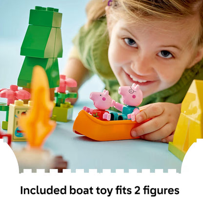 LEGO DUPLO Peppa Pig Kampeerreis Kleuterleerspeelding – Sensoriese Speelding vir Kreatiewe en Ontwikkelingspel