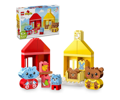 LEGO DUPLO My Eerste Daaglikse Roetines: Eet- en Bedtydspeelding vir Sosiale en Emosionele Rolspel, Dierspeelgoed