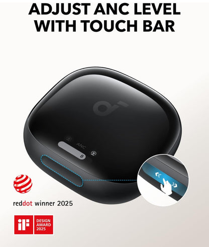 Soundcore Liberty 4 Pro by Anker, Noise Cancelling Wireless Earbuds, 7-Sensor and Real-Time Adaptive Noise Cancelling, 2× Faster Charging, Studio-Level Hi-Fi Music, Clear Calls with 6 Mics and AI