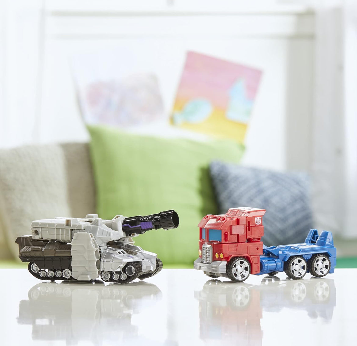 Transformers Toys Heroes and Villains Optimus Prime and Megatron 2-Pack Action Figures - for Kids Ages 6 and Up, 7-inch (Amazon Exclusive)