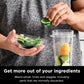 Ninja BN301 Nutri-Blender Plus Compact Personal Blender, 900-Peak-Watt Motor (3) 20 oz. To-Go Cups, (2) Spout-Lids (1) Storage-Lid, Dishwasher Safe - Silver
