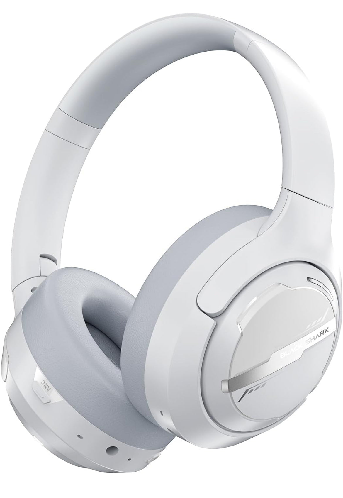 Black Shark JoyBuds Max Active Noise Cancelling Headphones Wireless Over Ear (White)