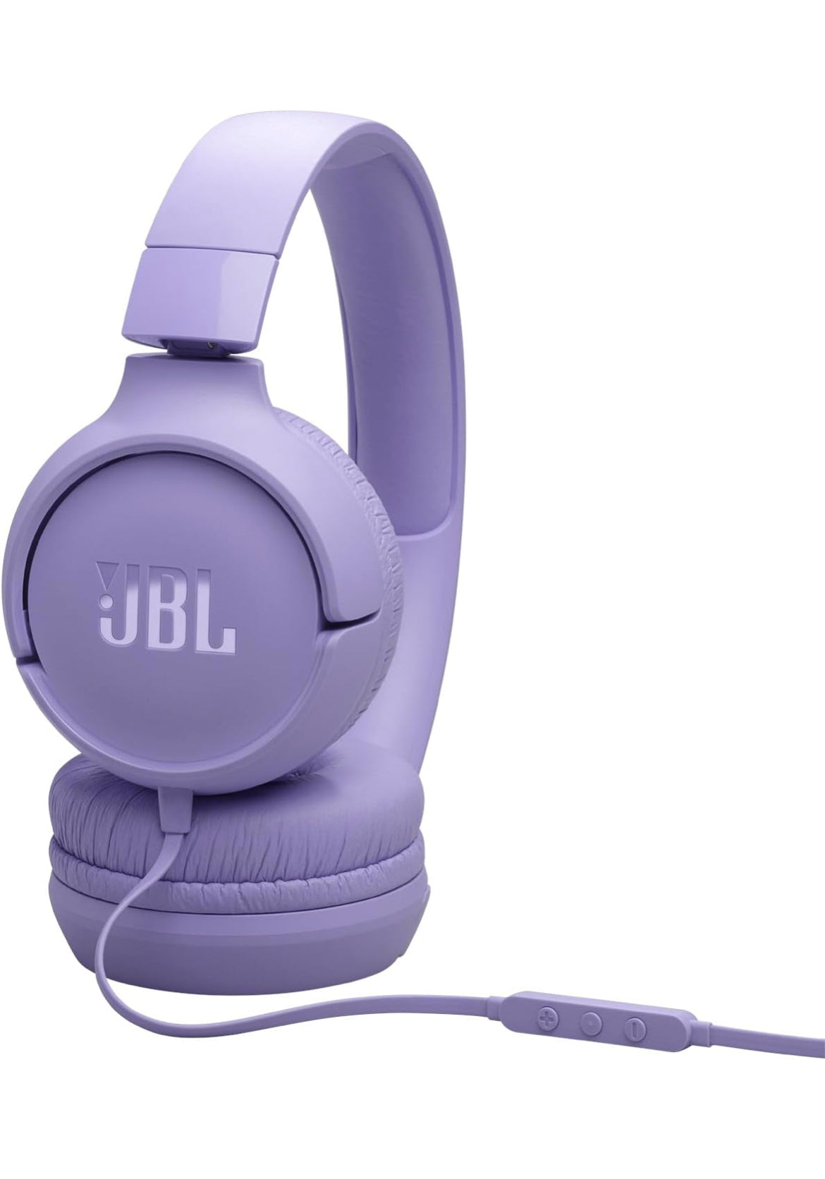 JBL Tune 520C - USB-C Wired on-Ear Headphones with Hi-Res Audio Support, Pure Bass Sound, Comfort fit, USB-C connectivity, 3-Button Remote with Microphone and EQ presets Control (Purple)